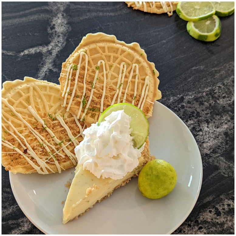 Key Lime Pie Pizzelle (Two Dozen)